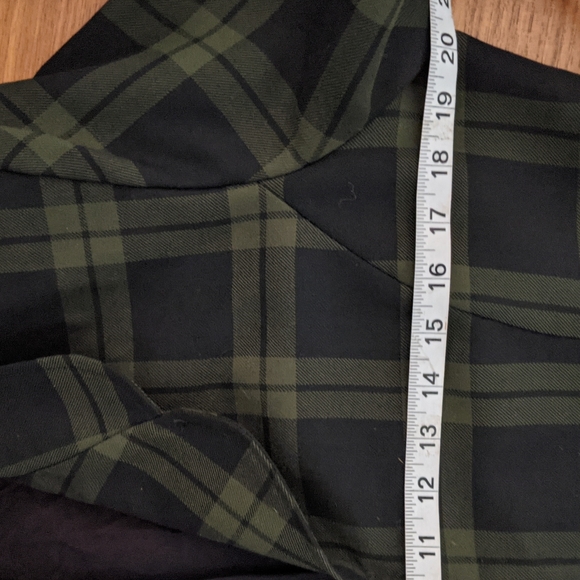 VTG 90's DAILY HABIT Plaid Blazer Zip Front Jacket - Picture 10 of 11